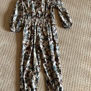 NWT Zara Kids Camo Print Jumpsuit 11-12 years old